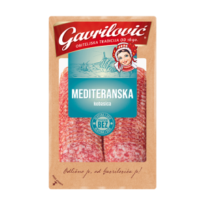 Mediterranean salami slices