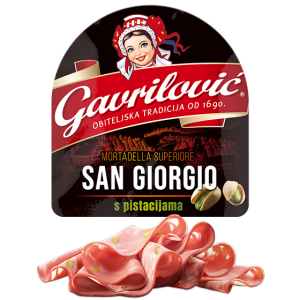 San Giorgio Mortadella Superiore with pistachios
